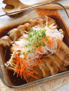 レンジで作る鶏チャーシュー